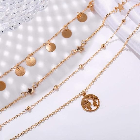 YouBella Jewellery for Women Stylish Pendant Necklace for Women & Girls (Gold) - Image 3