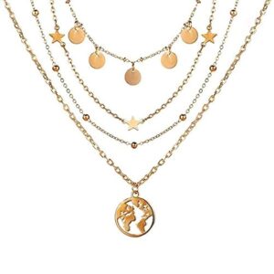 YouBella Jewellery for Women Stylish Pendant Necklace for Women & Girls (Gold)
