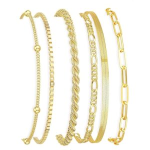 Shining Diva Fashion Set of 6 Latest Stylish Multilayer Silver Plated Bracelet for Women and Girls (17004b)