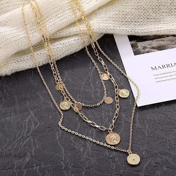 YouBella Jewellery for Women Stylish Pendant Necklace for Women & Girls (Gold) - Image 4